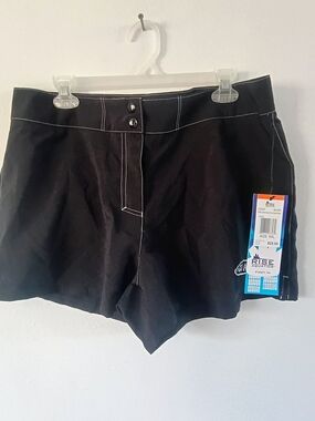 Rise Aquatics XXL Black Board Shorts Swim Shorts Guard+ NWT Quick Dry Beach Pool